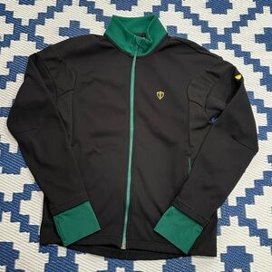 Lacoste Sport Presidents Cup Golf Track Jacket Black / Green Men’s Size Small